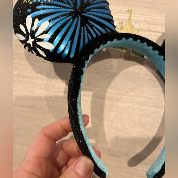 Disney Parks Mickey Main Attraction Ear Headband Cinderella Castle Fireworks - Picture 11 of 14